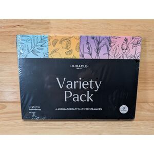 Miracle Made Aromatherapy Shower Steamers Variety Pack 6 Tablets Sealed